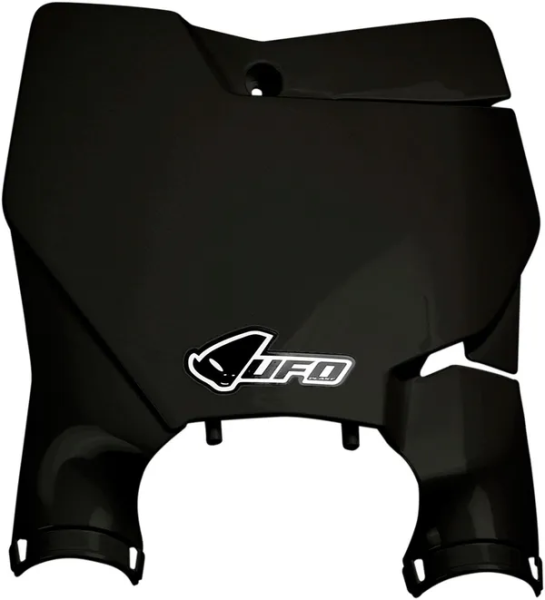 Stadium Number Plate With Fork Guards Black