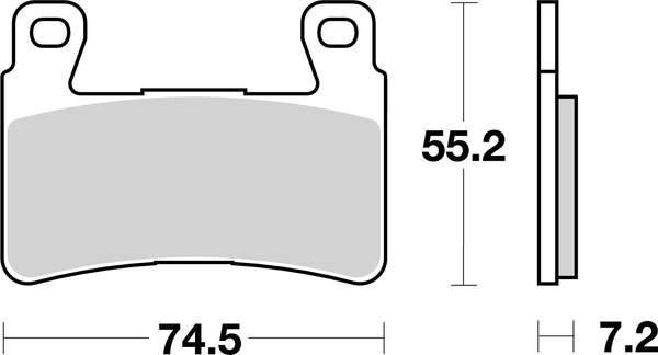 Hf Street Ceramic Organic Brake Pads, 2, nordicamoto.ro