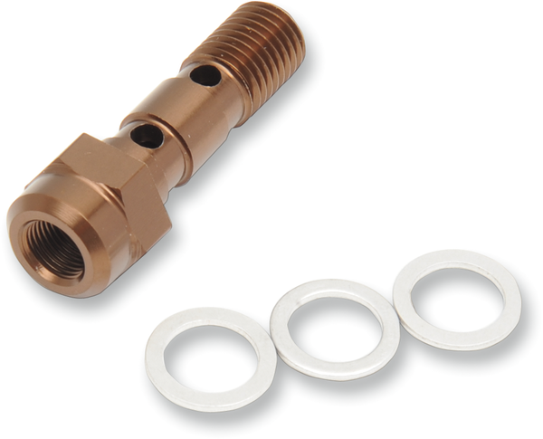 Aluminum Banjo Bolt Gold, Anodized, 1, nordicamoto.ro