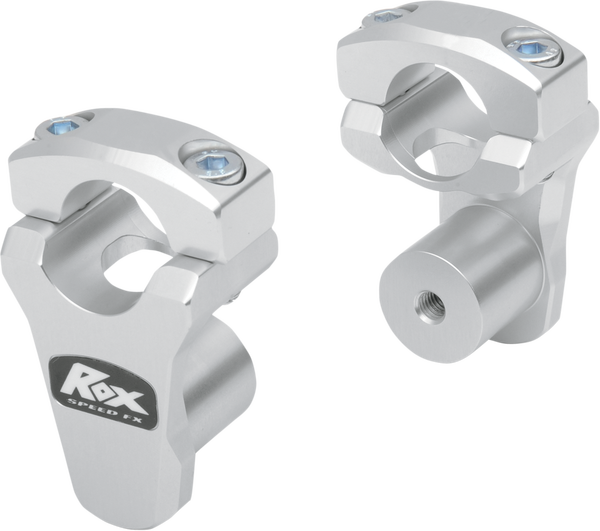 Pivoting Handlebar Riser For 1-1/8(r) Bar Clamp Silver, 1, nordicamoto.ro