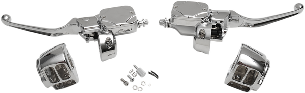 Handlebar Control Kit Silver, 1, nordicamoto.ro