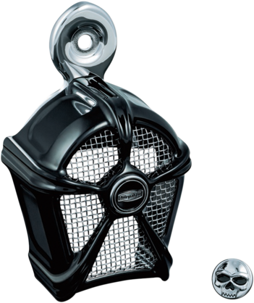 Mach 2 Horn Cover Black, Chrome, 1, nordicamoto.ro