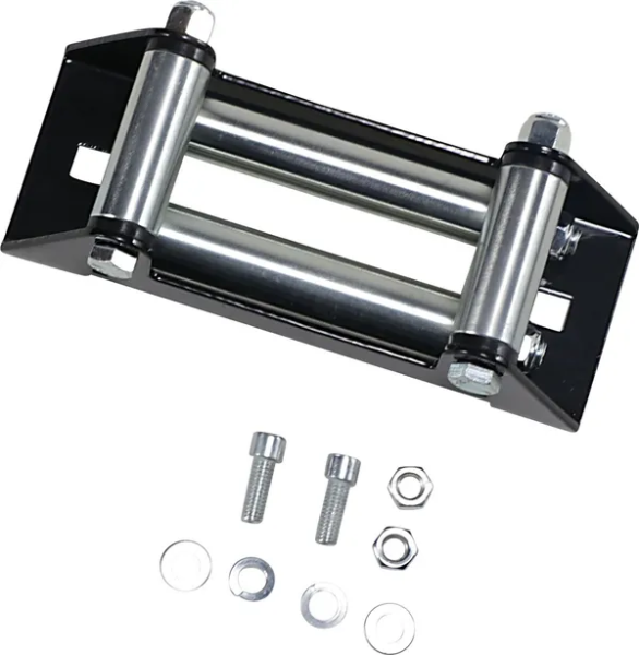 Aggro Winch Roller Fairlead Black, Silver -0