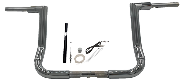 1-1/2(r) Ez Install Flat Top Handlebar Kit Silver, 1, nordicamoto.ro