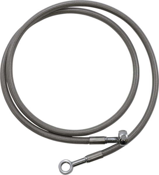 Extended Length Brake Line Silver Oversize [+152 mm (6'')], 1, nordicamoto.ro
