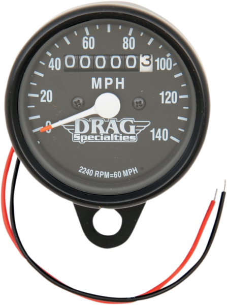 2.4(r) Mini Mechanical Speedometer Black, 1, nordicamoto.ro