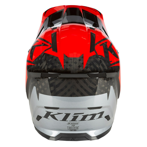 Casca Snowmobil Klim F5 ECE Amp Fiery Red - Metallic Silver-24