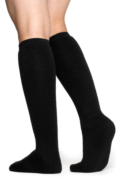 Woolpower Socks Knee-high 400 Merino black 36-39-1