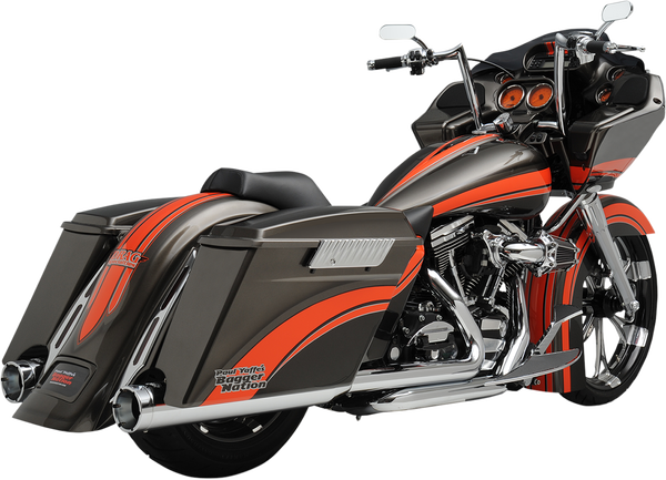 Monster Round Slip-on Muffler Chrome, 1, nordicamoto.ro