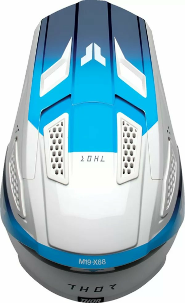 THOR Fleet Storm Helmet White, Blue -1
