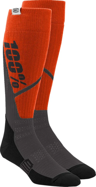 Sosete 100% Torque Comfort Moto Orange-0