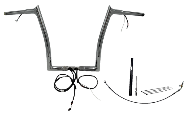 Plug & Play Ez Install 1-1/4(r) Pointed Top Handlebar Kit Silver, 2, nordicamoto.ro