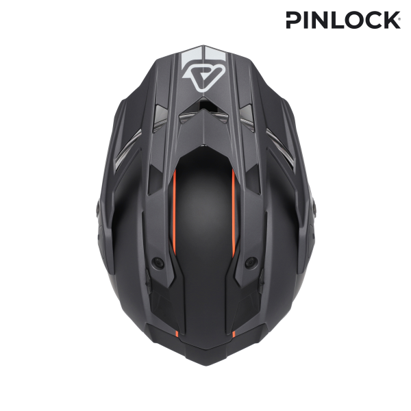 Casca integrala Acerbis Attack Gri/Portocaliu XXL-6