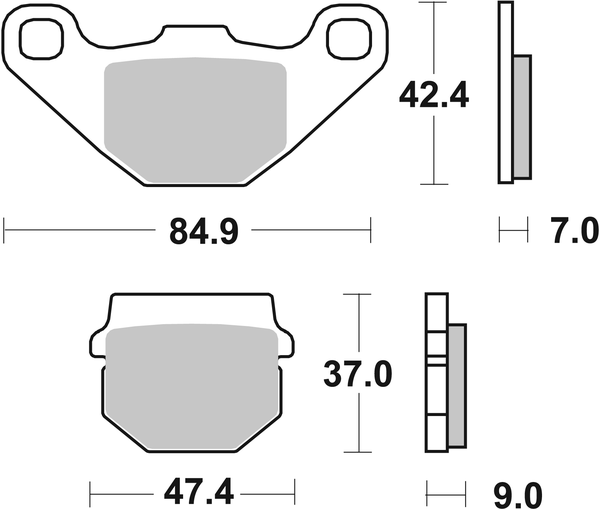 Ms Scooter Maxi Sintered Brake Pads, 2, nordicamoto.ro