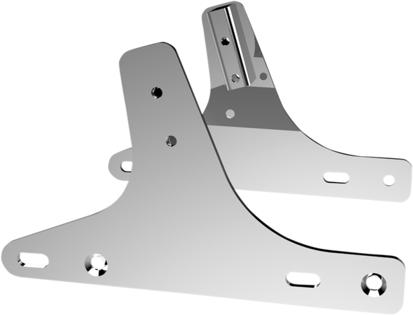 Sissy Bar Side Plates Silver, 2, nordicamoto.ro