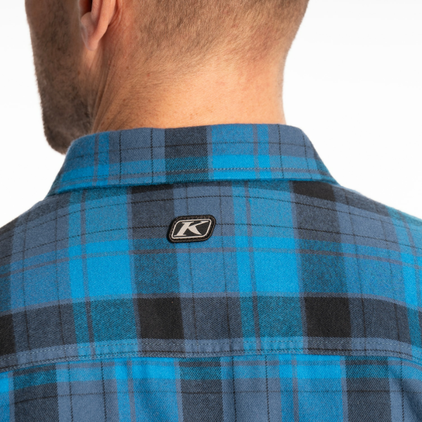 Camasa Klim Cottonwood Midweight Flannel Fiery Red - Black-13