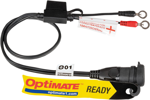 1/4(r) Eyelet Battery Connection Lead Black, 3, nordicamoto.ro