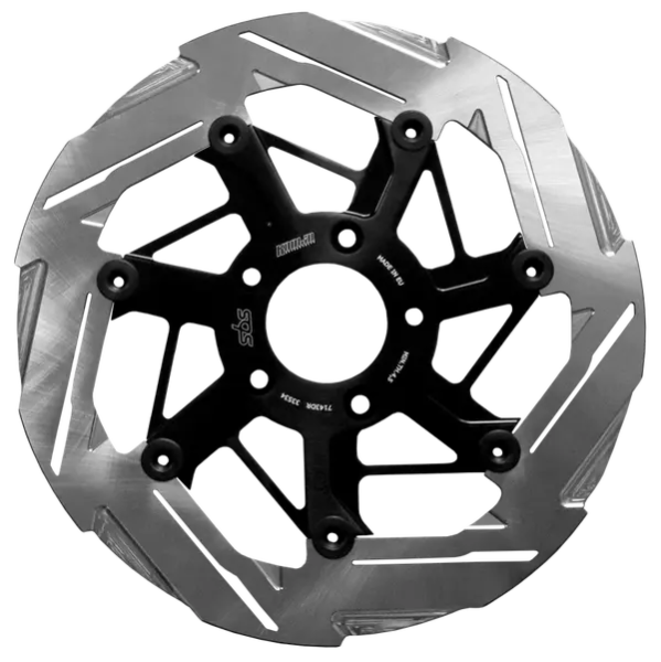Brake Rotor Designed By Kodlin Black, Silver, Stainless Steel, 1, nordicamoto.ro
