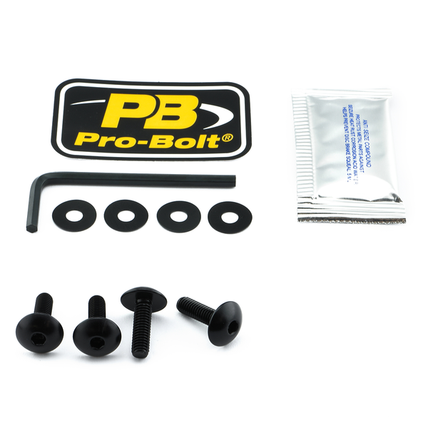 Screen Bolt Aluminium Black, 1, nordicamoto.ro