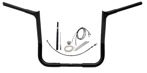 1-1/4(r) Ez Install Pointed Top Handlebar Kit Black, 5, nordicamoto.ro