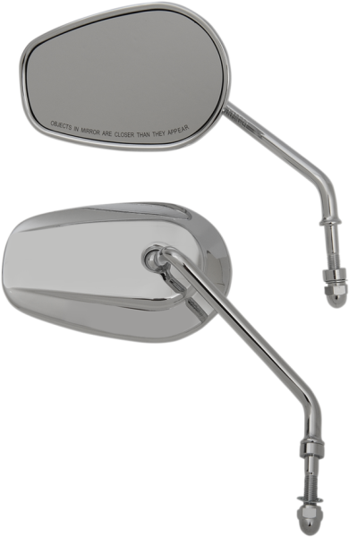 Oem-style Teardrop Mirror Silver, 1, nordicamoto.ro