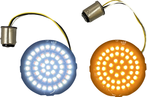 Genesis® 4 Amber/white Led Turn Signal Inserts Amber, White, 3, nordicamoto.ro