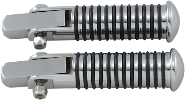 Stud Mount Footpegs Silver, 1, nordicamoto.ro