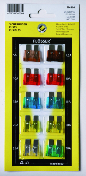 Plug-in Fuses Blistercards, 1, nordicamoto.ro