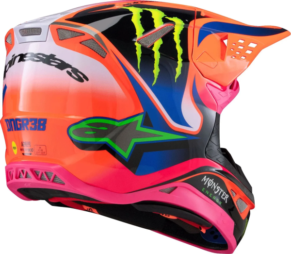 Casca Alpinestars S-M10 Deegan Orange/Pink/Purple-3