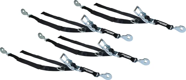 Ratcheting Tiedown Pack Black, 1, nordicamoto.ro