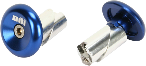 Aluminum Handlebar End Plug Blue