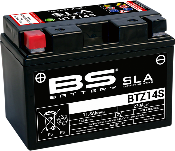 Sla Factory- Activated Agm Maintenance-free Battery Black 