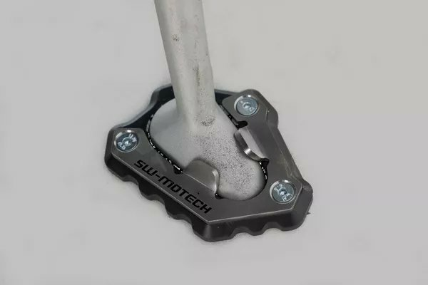 Sidestand Foot Extension Black, Silver -3