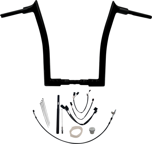 1-1/2(r) Ez Install Pointed Top Handlebar Kit Black, 1, nordicamoto.ro
