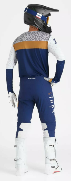 THOR Sportmode Bravo Gloves White, Gray, Blue -1