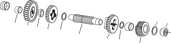 4-speed Countershaft Component, 1, nordicamoto.ro