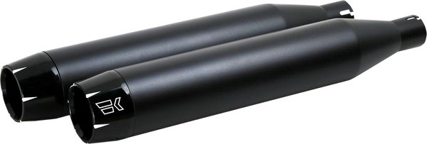 3-1/2(r) Softail Shredder Mufflers Black, 1, nordicamoto.ro