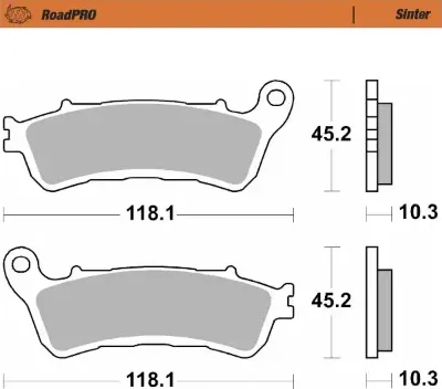 Roadpro Sinder Brake Pad Rear 