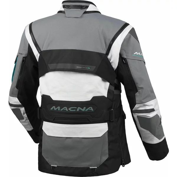 Geaca dama textil impermeabila touring/adventure MACNA FLEXODUS XS Gri/Negru/Verde, 151, nordicamoto.ro