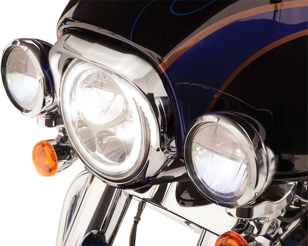 Fang® Headlight Bezels Chrome, 2, nordicamoto.ro