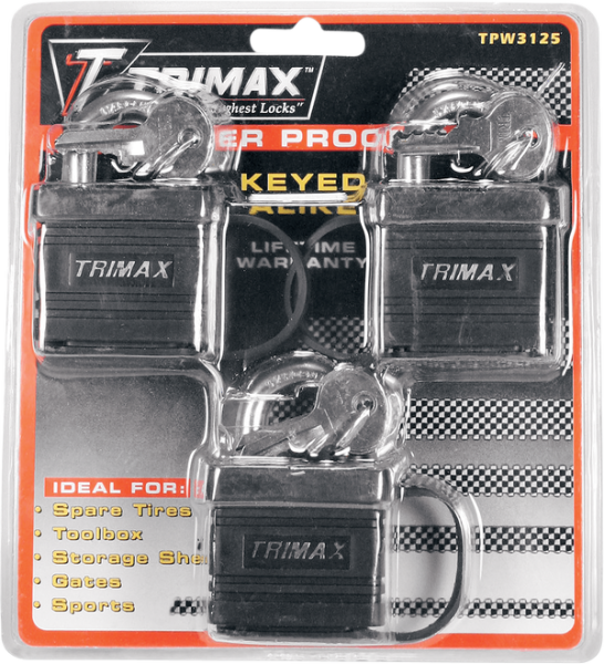 Weatherproof Padlock Black, 2, nordicamoto.ro