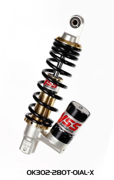 Scooter Emulsion Gas Shock Black, Gold, Silver, 1, nordicamoto.ro