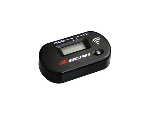 Wireless Vibration Hour Meter Black 