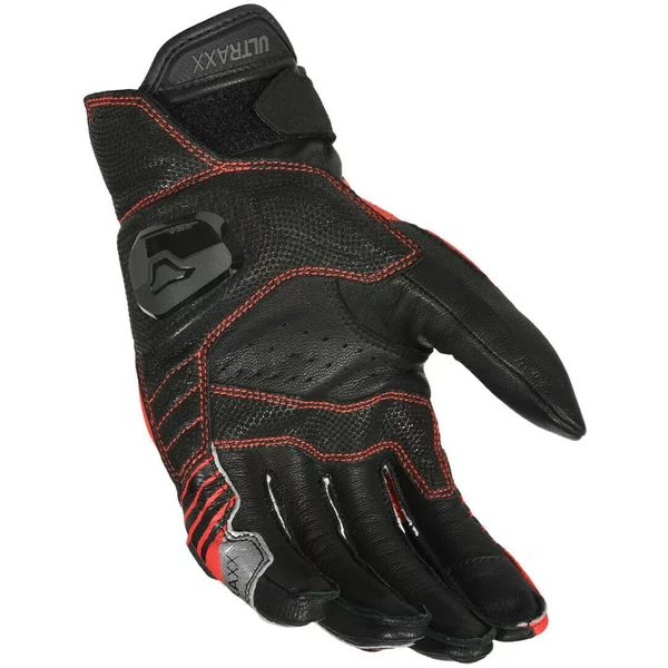 Manusi de piele MACNA ULTRAXX S Negru/Rosu, 6, nordicamoto.ro