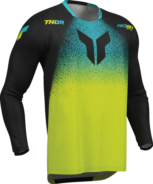 Tricou Launchmode Air Darkside galben-negru, 1, nordicamoto.ro