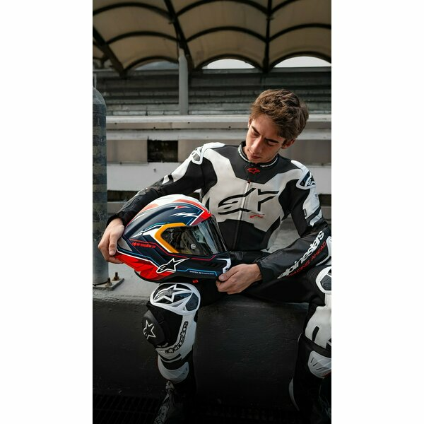 Casca integrala sport ALPINESTARS SUPERTECH R10 LE ACOSTA Albastru/Rosu/Alb-1