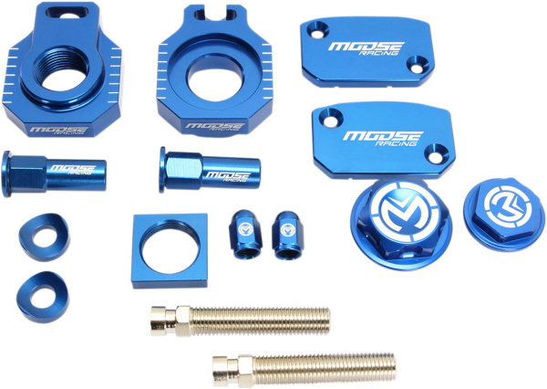 MOOSE RACING Bling Pack Kit Blue, Anodized, 1, nordicamoto.ro