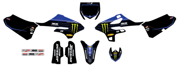 Complete Graphics Kit Black, Blue, 2, nordicamoto.ro