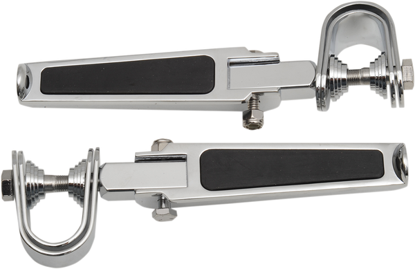 Footpegs With Rubber Inlay Silver, 2, nordicamoto.ro