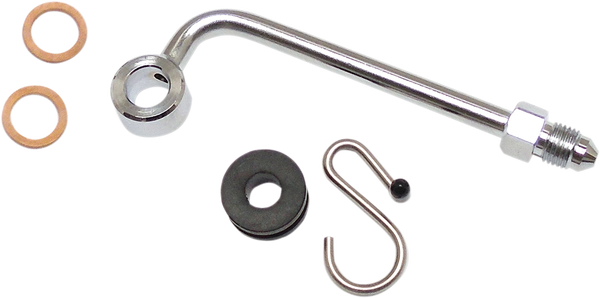 Brake Line Upper Adapter Chrome, 1, nordicamoto.ro